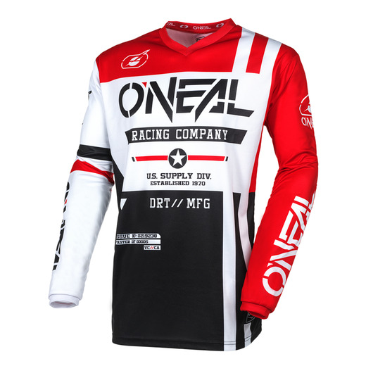 Джерси O'NEAL Element Warhawk V.25, мужской(ие) (черный/красный, M) pitbikemarket.ru