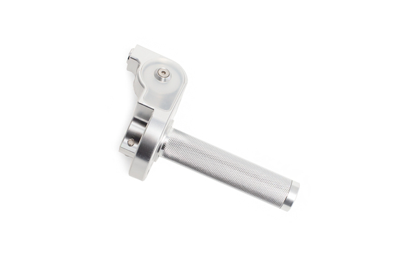 Ручка газа в сборе алюминевая CNC  серебро pitbikemarket.ru