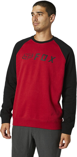 Толстовка Fox Apex Crew Fleece Black/Red, M, 2021 (26436-017-M) pitbikemarket.ru
