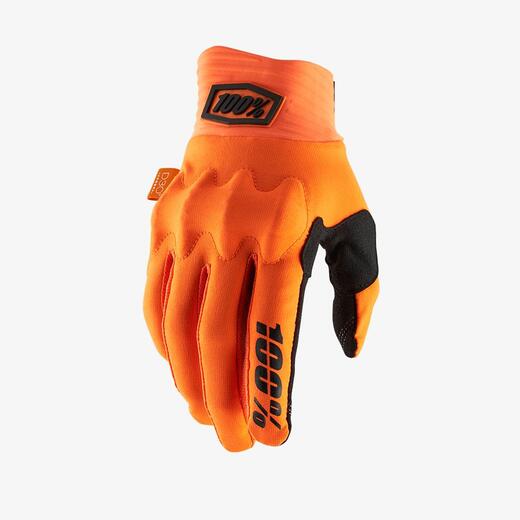Мотоперчатки 100% Cognito D3O Glove (Fluo Orange/Black, M, 2021 (10013-260-11)) pitbikemarket.ru