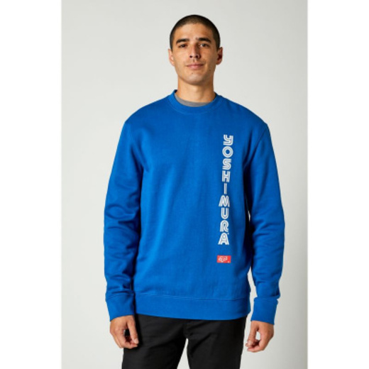 Толстовка Fox Yoshimura Crew Fleece Royal Blue, L, 2021 (26953-159-L) pitbikemarket.ru