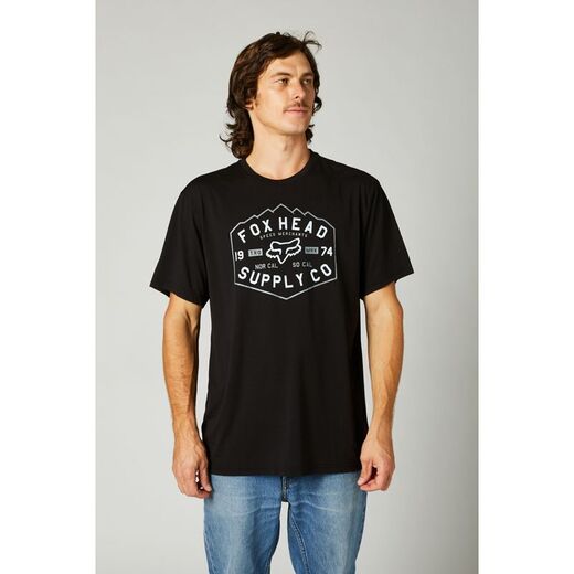 Футболка Fox Backbone SS Tech Tee Black, S, 2021 (26974-001-S) pitbikemarket.ru