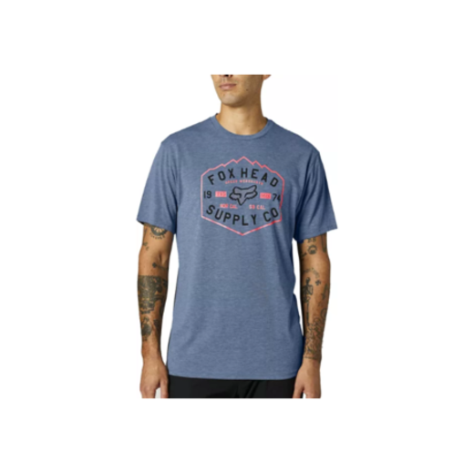 Футболка Fox Backbone SS Tech Tee Matt Blue, L, 2021 (26974-034-L) pitbikemarket.ru