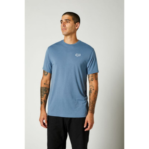 Футболка Fox Burnt SS Tech Tee Matt Blue, XL, 2021 (26970-034-XL) pitbikemarket.ru