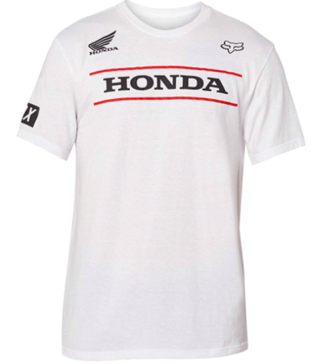 Футболка Fox Honda SS Tee White, M, 2021 (26017-190-M) pitbikemarket.ru