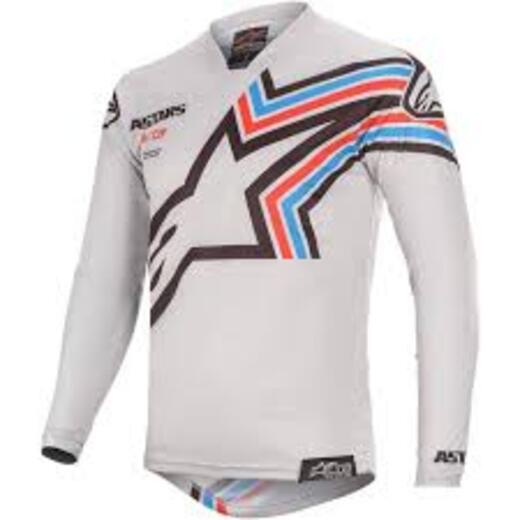 Джерси RACER BRAAP JERSEY светло-серо-черный, 9210, M pitbikemarket.ru