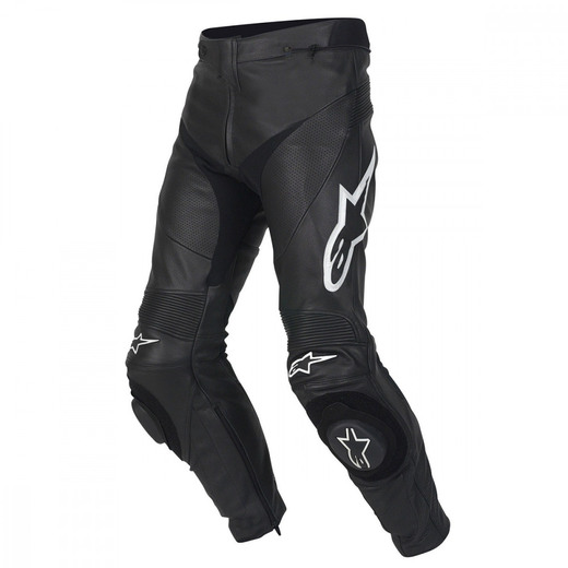 Мотобрюки кожаные TRACK LEATHER PANTS черные, 10, 48 pitbikemarket.ru