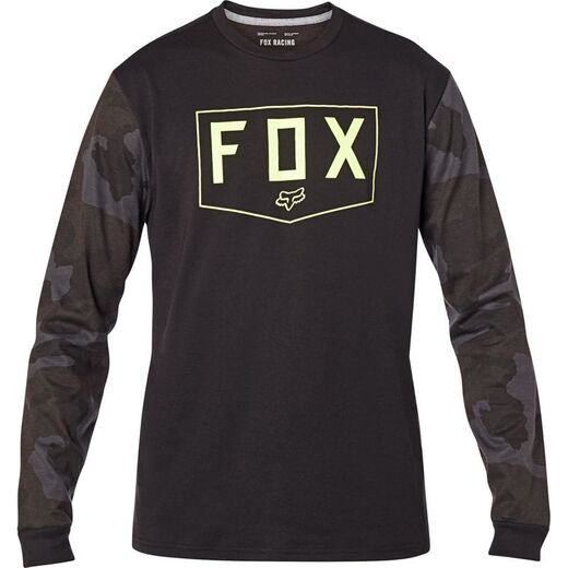 Футболка Fox Shield LS Tech Tee Black Camo, M, 2020 (24120-247-M) pitbikemarket.ru