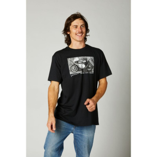 Футболка Fox Yoshimura Racer Profile SS Tee Black, L, 2021 (26954-001-L) pitbikemarket.ru