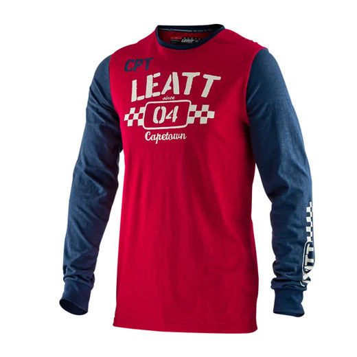 Футболка Leatt Heritage LongSleve Shirt Red, S, 2021 (5021800320) pitbikemarket.ru