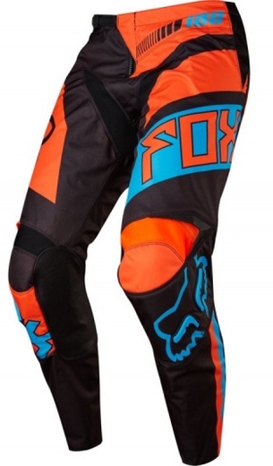 Мотоштаны Fox 180 Falcon Pant Black/Orange W28 (17256-016-28) pitbikemarket.ru