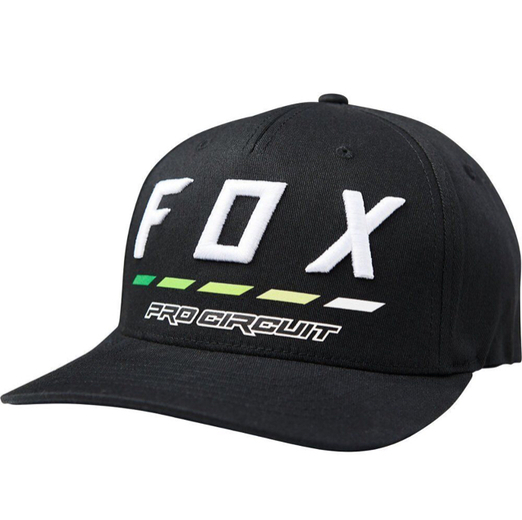 Бейсболка Fox Pro Circuit Flexfit Hat Взрослый, S/M, черный, 2020 (26447-001-S/M) pitbikemarket.ru
