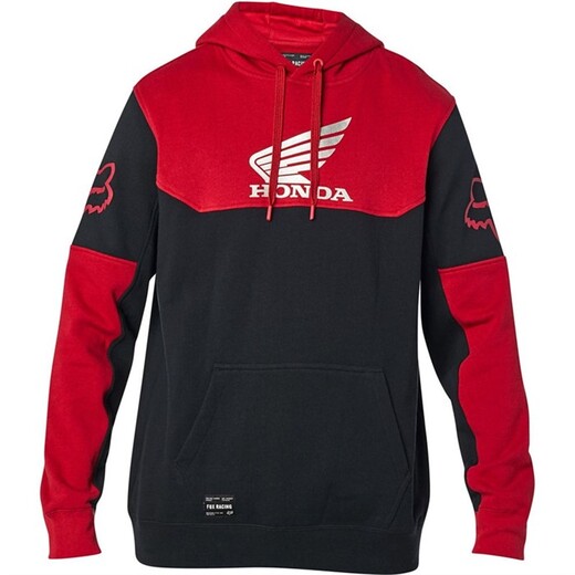 Толстовка Fox Honda Pullover Fleece Black/Red, XXL, 2020 (25956-017-2X) pitbikemarket.ru