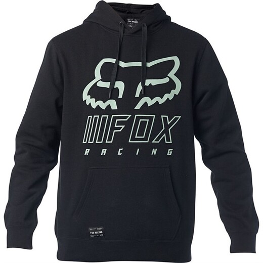 Толстовка Fox Overhaul Po Fleece Black/Green L (25959-151-L) pitbikemarket.ru