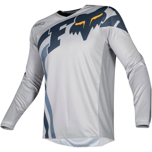 Футболка для мотокросса FOX 180 Cota серая/синяя  M pitbikemarket.ru
