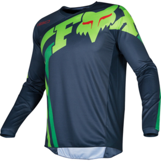 Футболка для мотокросса FOX 180 Cota синяя/желтая  M pitbikemarket.ru