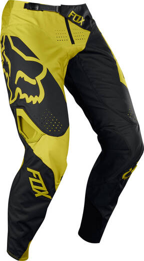 Брюки для мотокросса FOX 360 Preme чёрные/жёлтые 34 pitbikemarket.ru