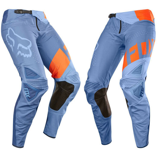 Брюки для мотокросса FOX Flexair Libra оранжевые/синие 34 pitbikemarket.ru