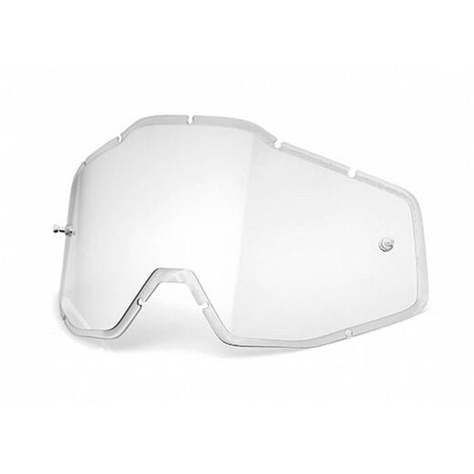 Линза 100% Racecraft/Accuri/Strata Anti-Fog Clear (51001-010-02) pitbikemarket.ru