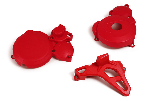 Крышки защитные на двигатель ZS NB300 /CBS300 (Красные) pitbikemarket.ru