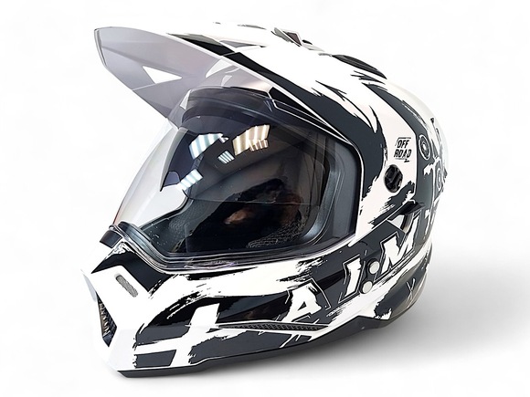 Шлем детский AiM JK802Y White/Black, Y/S pitbikemarket.ru