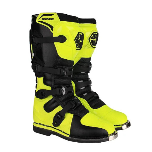 Мотоботы Scoyco MBM006 высокие желтые 40 pitbikemarket.ru