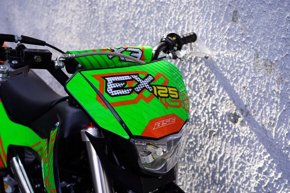 Питбайк BSE EX 17/14 Green Orange Ant (040) pitbikemarket.ru