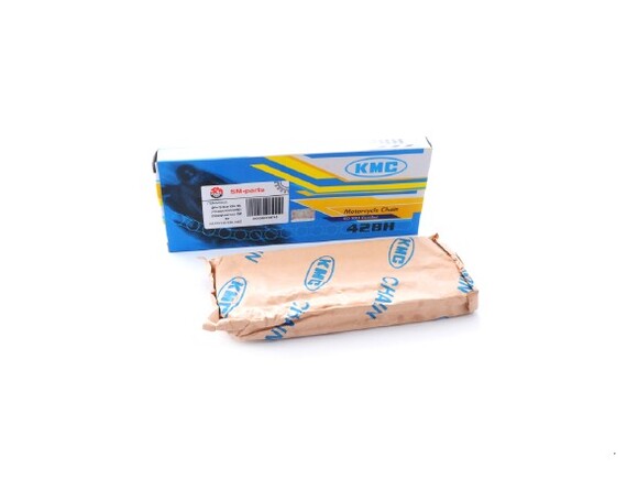 Цепь привода 428H-108L (стандарт) KAYO CRF801 (стальной маятник)  KMC TW pitbikemarket.ru