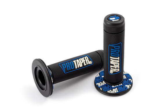 Ручки руля резиновые для питбайка (пара) черные/синие PRO-TAPER pitbikemarket.ru