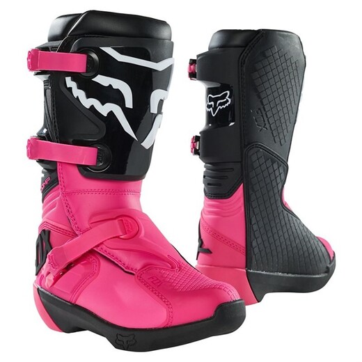 Мотоботы подростковые Fox Comp Youth Boot (Black/Pink, 6, 2021 (27689-285-6)) pitbikemarket.ru