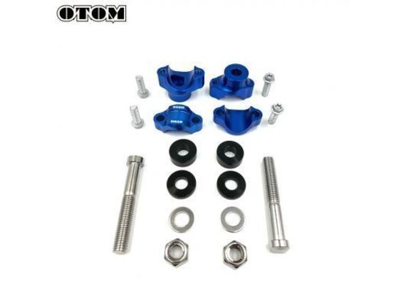 Крепление руля М12 (CNC, 28мм, синий) IGP pitbikemarket.ru