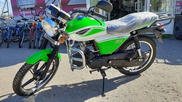 Мопед Motoland Альфа RX 7 зеленый pitbikemarket.ru