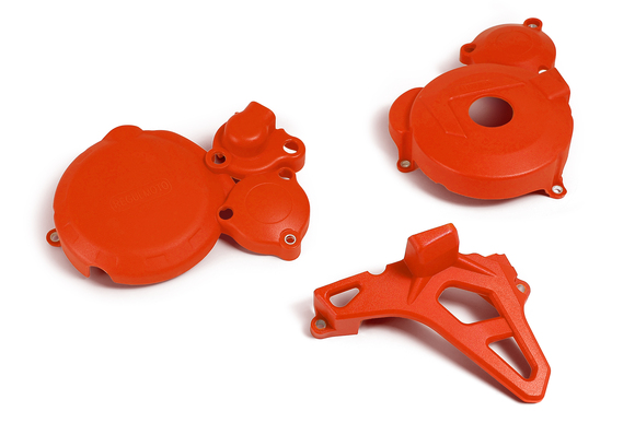 Крышки защитные на двигатель ZS NB300 /CBS300 (Оранжевые) pitbikemarket.ru