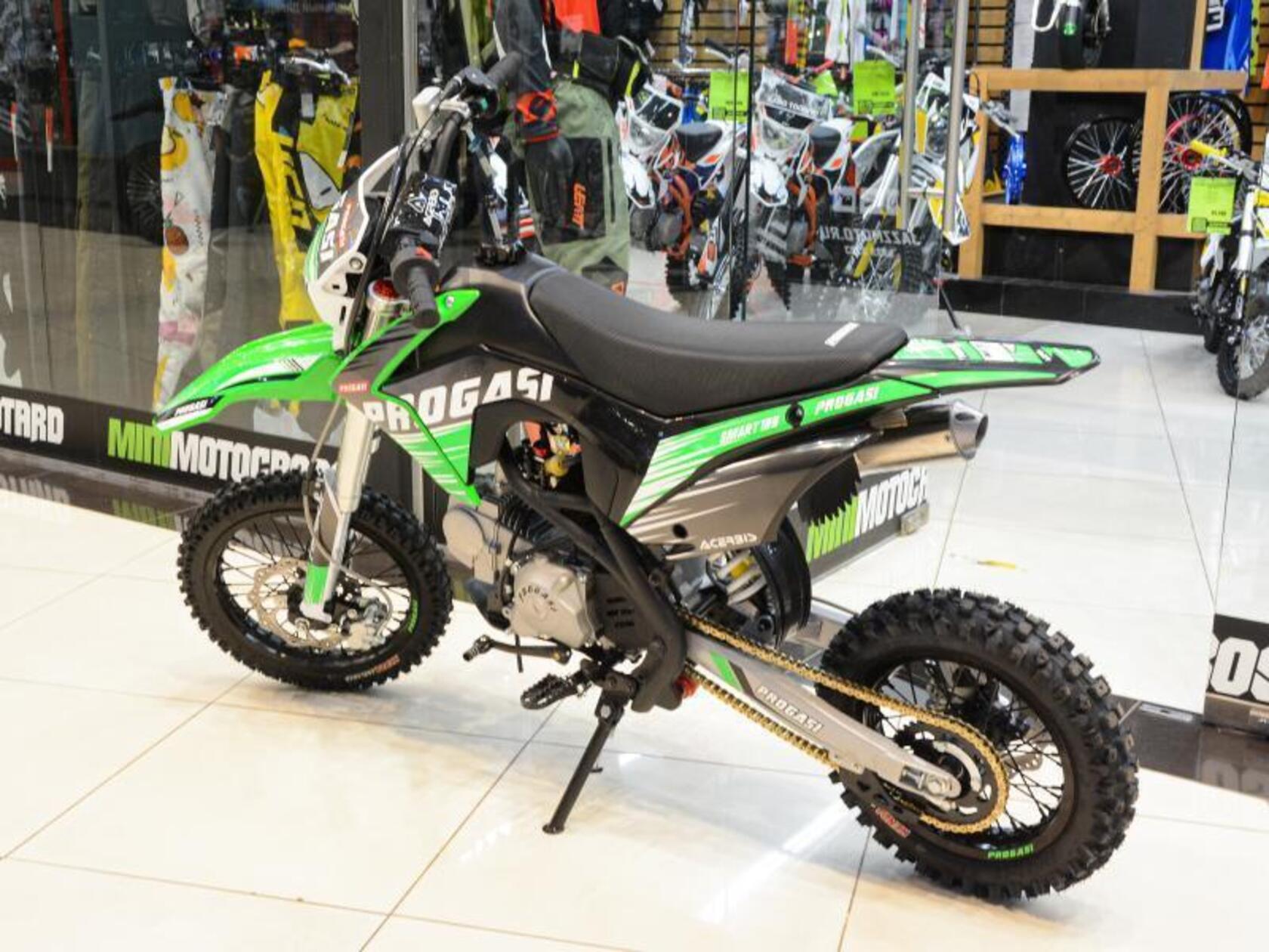 Питбайк Progasi SMART 125 MINI п/а Зеленый-3