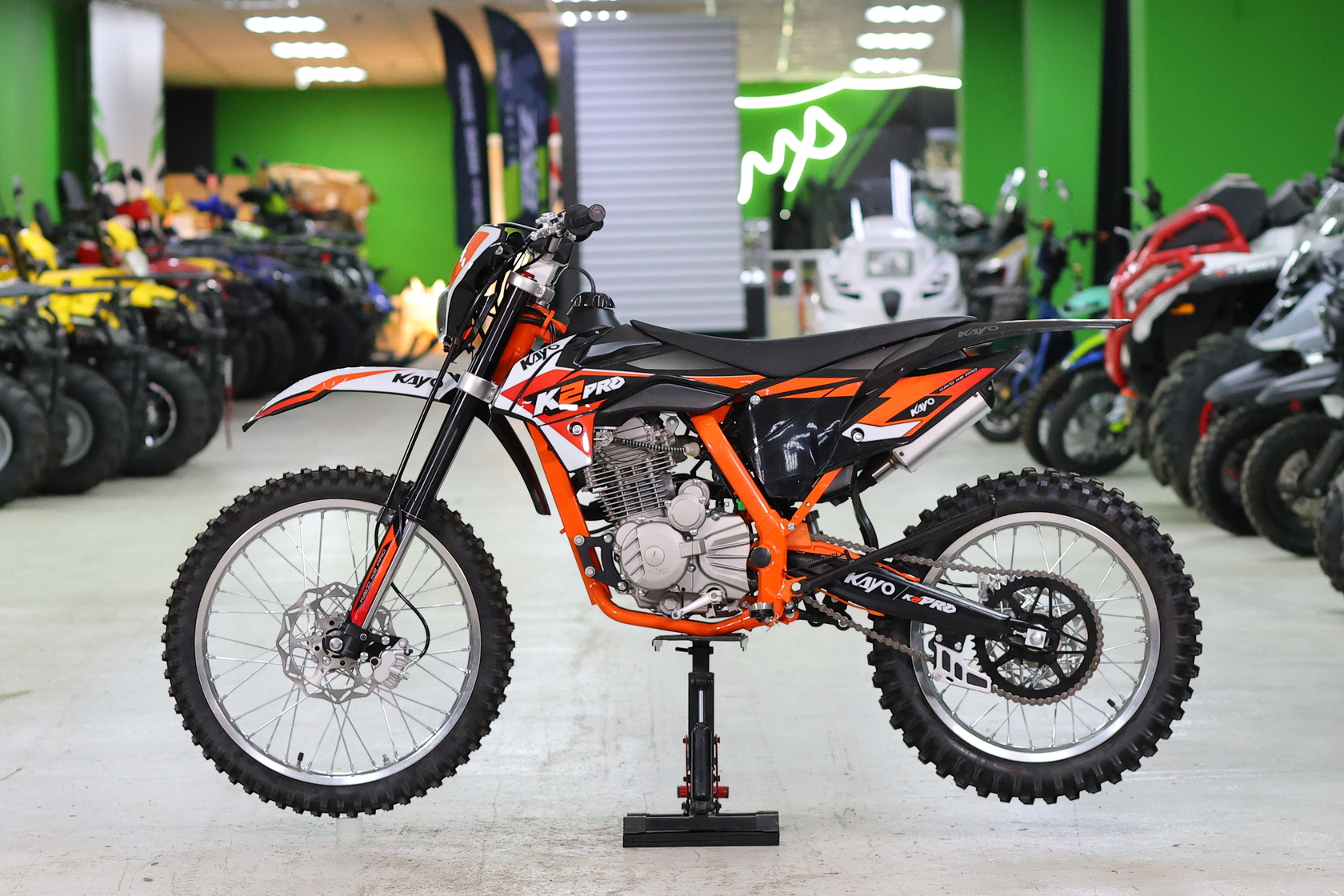 Мотоцикл кроссовый KAYO K2 PRO 21/18 (CB300) (2024 г.) (Без ПТС)-3