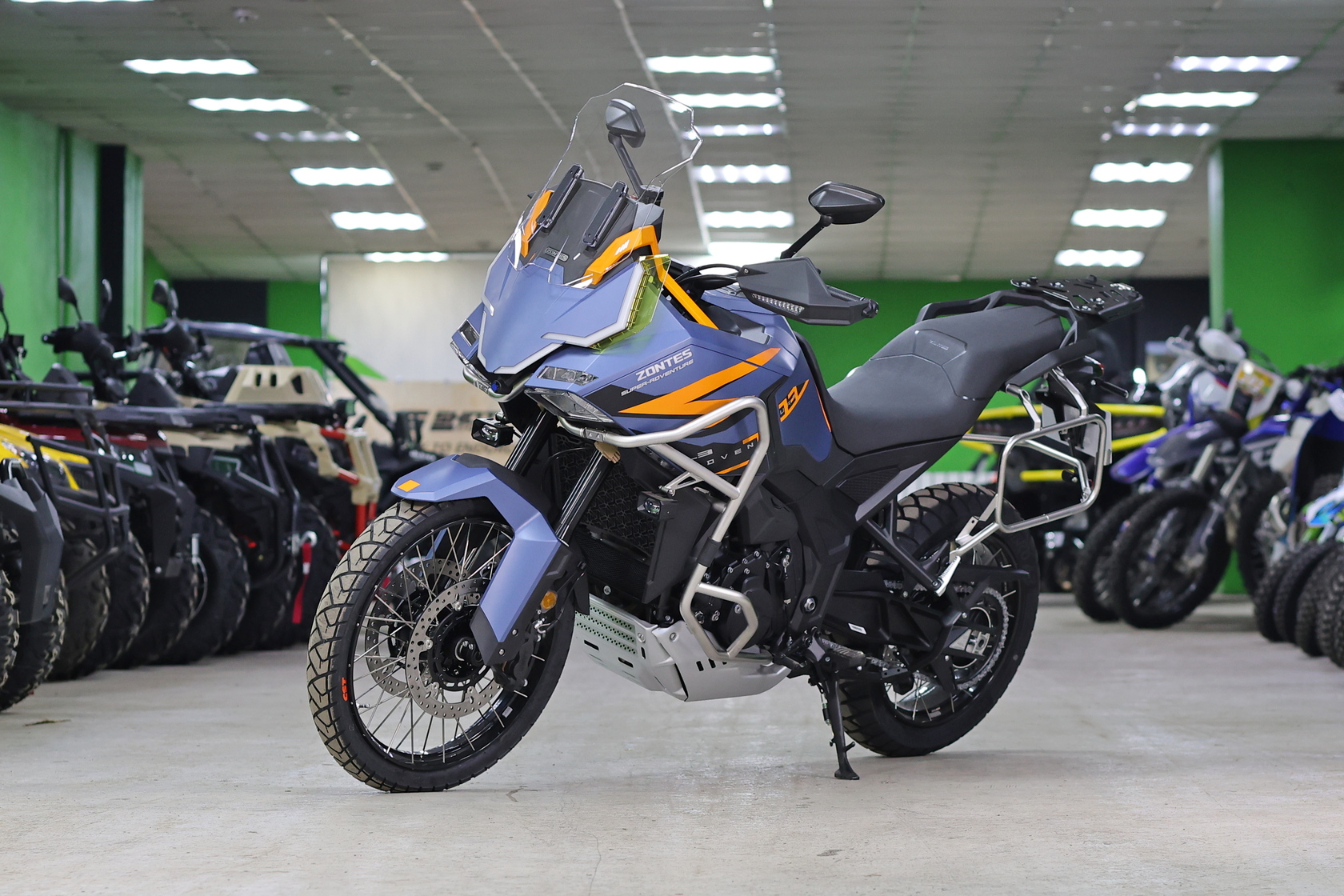 Мотоцикл ZONTES ZT703-F TOUR (4T ZT370MU EFI) 21/18 ПТС (Синий)-1