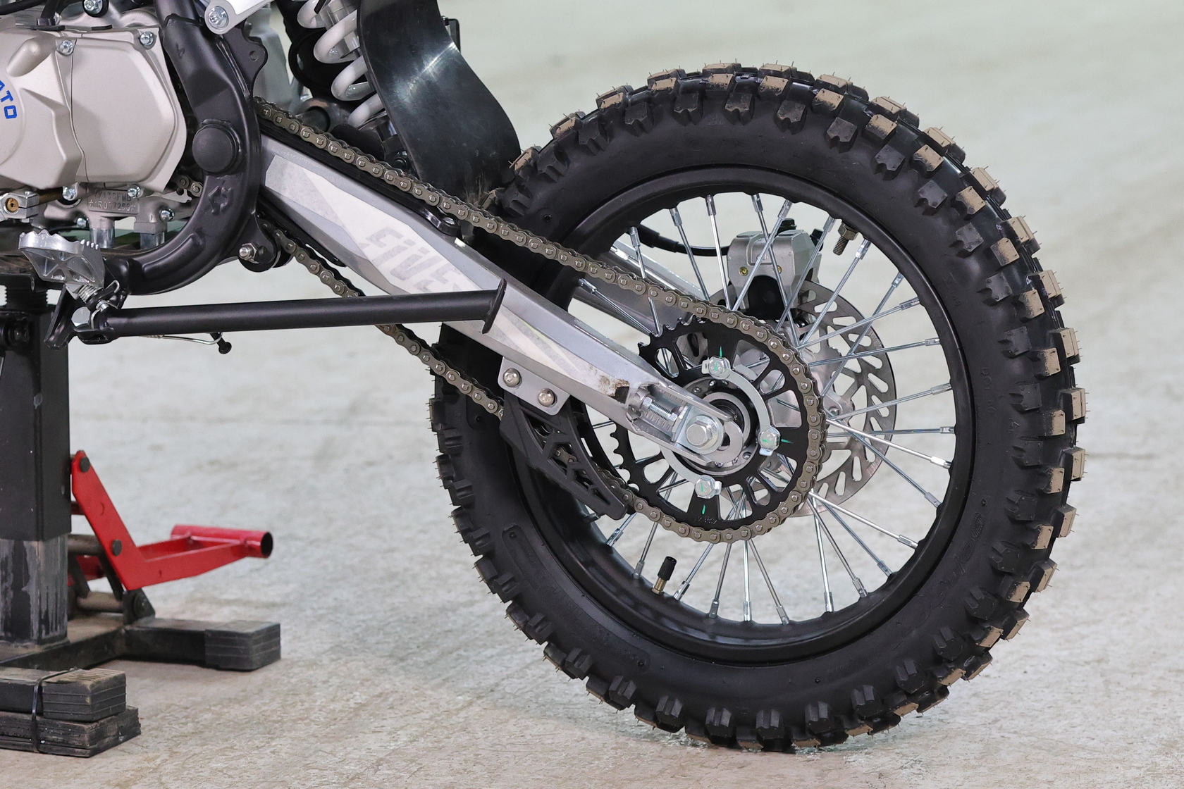 Питбайк Regulmoto FIVE EA (полуавтомат КПП) (Серый/ черный)-9