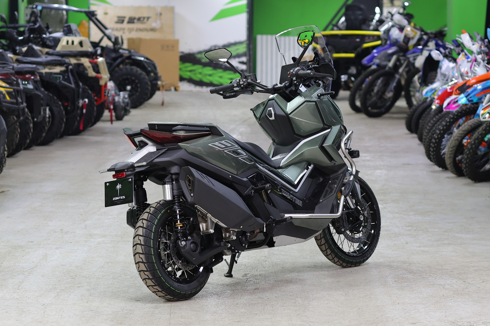 Максискутер ZONTES ZT368-G (ZT1P79MP EFI) 17/14 (2025 г.) ПТС (Зеленый)-4